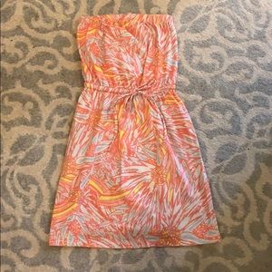 Women’s XS Orange Patterned Sundress (or coverup)